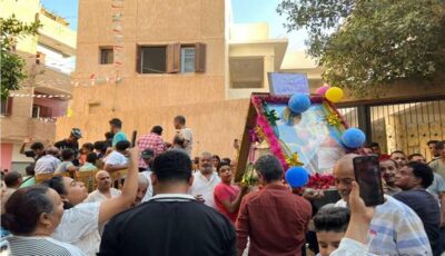 فيديو | زفة وفرحة جينالك يا أم النور.. احتفالات عارمة بمولد العذراء في السلامية بقنا 