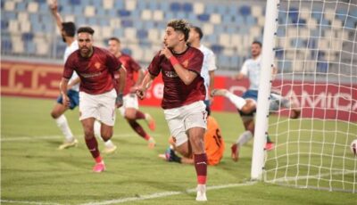 سيراميكا يتقدم بهدف أمام القناة في الشوط الأول 