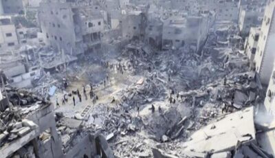 غارة جوية إسرائيلية تستهدف منزلا في بلدة جباليا شمال قطاع غزة