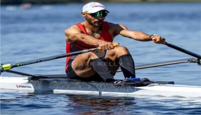 محمد علاء يتأهل إلى نهائي B ببطولة العالم للتجديف في أمستردام