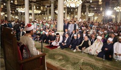 وزير الأوقاف ورئيس جامعة الأزهر ونقيب الأشراف يشاركون في احتفال المولد النبوي