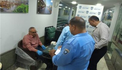 محافظ الدقهلية يتابع حملة مفاجئة لتحليل المخدرات للعاملين بنادي جزيرة الورد