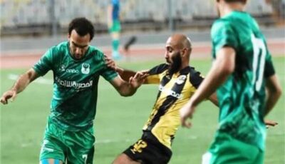 انطلاق مباراة المقاولون العرب والمصري البورسعيدي 