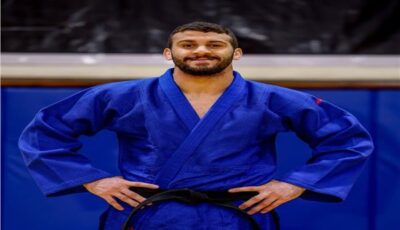 عبد الرحمن عبد الغني يحصد فضية الجودو في دورة البحر المتوسط 
