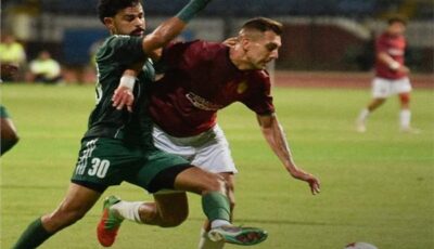 سيراميكا يتقدم على الاتحاد بهدف بلحاج في الشوط الأول 