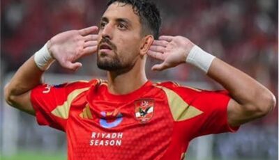 طاهر محمد طاهر يسجل الهدف الثاني للأهلي أمام زد