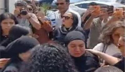 انهيار بنات محمد التاجي في جنازته.. لحظات مؤثرة من مسجد الثورة