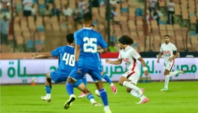 الزمالك يتقدم على منتخب السويس بتروجت في الشوط الأول