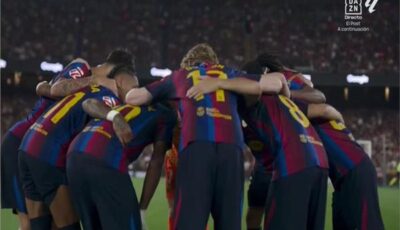 انطلاق مباراة برشلونة لمواجهة فاليكانو في الليجا