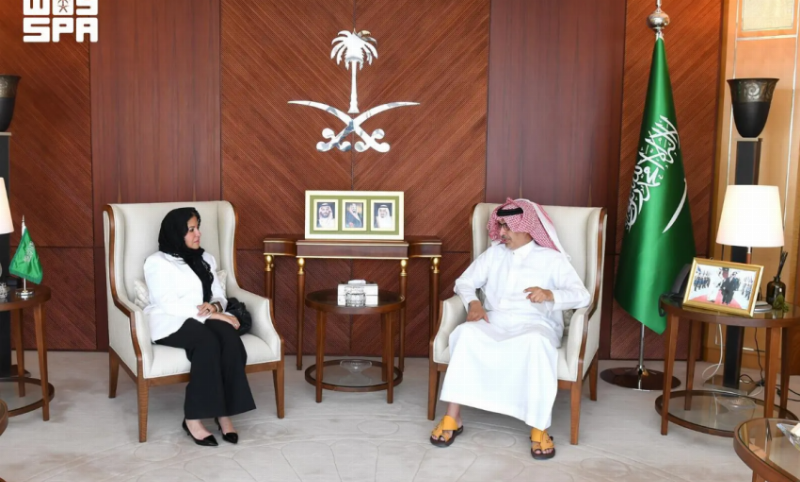 سفير المملكة لدى مصر يلتقي المديرة التنفيذية لمنظمة تنمية المرأة