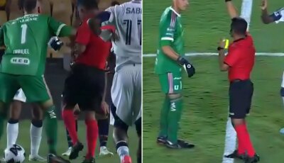 شاهد.. تصرف غريب من حارس مرمى تجاه حكم ينتهي بطرده | رياضة