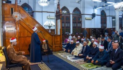 أجواء إيمانية.. محافظ الإسكندرية يشهد احتفال الأوقاف بذكرى المولد النبوي