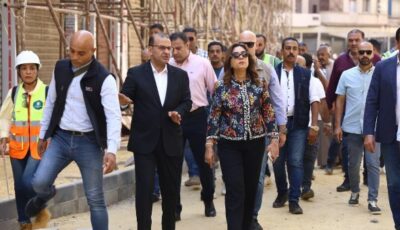 منال عوض تتفقد معدلات تنفيذ المرحلة الثانية من تطوير سوق العتبة.. توفير بيئة أكثر تنظيما وأمانا
