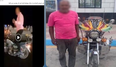 القبض عى شخص استعرض بدراجة نارية بالإسكندرية