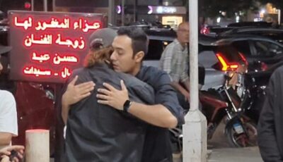 بدء عزاء زوجة الفنان حسن عيد في مسجد الحامدية الشاذلية