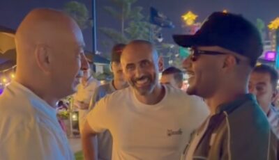 محمد رمضان يلتقي حسام حسن بعد بروفة حفله بالساحل الشمالي