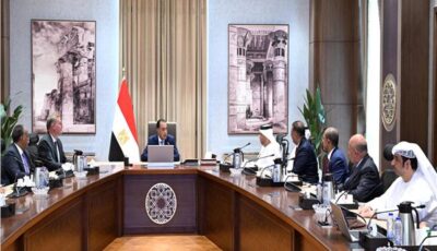 رئيس الوزراء يلتقي مسئولي إمارة الفجيرة لمتابعة مشروع “الفجيرة العلمين للنفط والغاز”