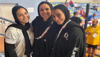 بعد سقوطها.. اللجنة الطبية بالأولمبية: الرباعة نورا عصام بخير وتشجع زملائها بالمدرجات 