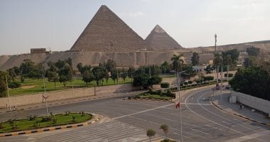 منطقة المتحف المصرى الكبير والأهرامات تتجمل لاستقبال الرئيس الصينى.. صور