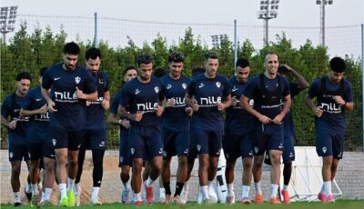 تدريبات بدنية وفنية للمستبعدين بالزمالك من لقاء منتخب السويس بتروجت