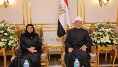 مفتي الجمهورية يبحث التعاون مع معهد الدوحة الدولي للأسرة
