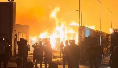 مدير أمن القليوبية ينتقل إلى موقع حريق مصنع كرتون في العبور