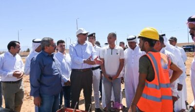 محافظ جنوب سيناء يتابع حل أزمة المياه بنويبع